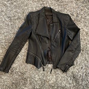 Blank NYC black Faux Leather Jacket size Small